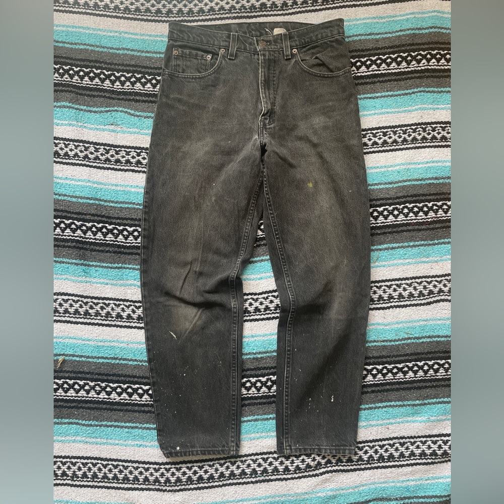 Vintage Levi’s 550 32 x 30 black denim 80s 90s